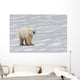 A Polar Bear Walking On The Frozen Hudson Bay Wall Mural