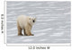 A Polar Bear Walking On The Frozen Hudson Bay Wall Mural
