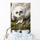 Baby Great Horned Owl Wall Mural