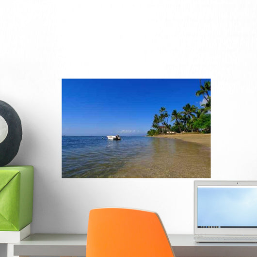 Tropical Beach Scene Wall Decal