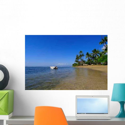 Tropical Beach Scene Wall Decal