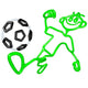 Doodle Guyz Soccer Football Wall Decal