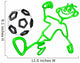 Doodle Guyz Soccer Football Wall Decal
