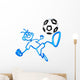 Doodle Guyz Soccer Football Wall Decal
