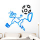 Doodle Guyz Soccer Football Wall Decal