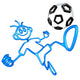 Doodle Guyz Soccer Football Wall Decal