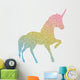 Rainbow Silhouette Unicorn Wall Decal