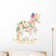 Unicorns Are Real Floral Wall Decal