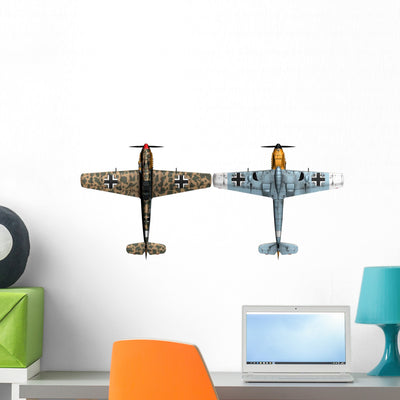 3D Top and Bottom Wall Stickers shown on a wall