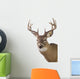Large Whitetail Buck White Wall Decal Design 3