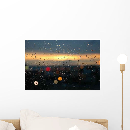 Sunset Rainy Day Wall Decal