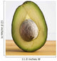 Close Up Of An Avocado Standing Upright Cut In Half With The Pit Wall Mural