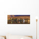 Downtown Skyline Panorama Dusk Wall Decal
