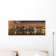 Downtown Skyline Panorama Dusk Wall Decal