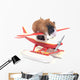 Plane-Ridding Guinea Pig Wall Decal