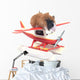 Plane-Ridding Guinea Pig Wall Decal
