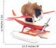 Plane-Ridding Guinea Pig Wall Decal