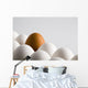 Close Up Of One Brown Shelled Egg Amongst Several White Shelled Eggs Wall Mural
