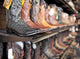 Rows Of Cowboy Boots In A Western Clothing Store Banff Wall Mural