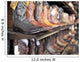 Rows Of Cowboy Boots In A Western Clothing Store Banff Wall Mural