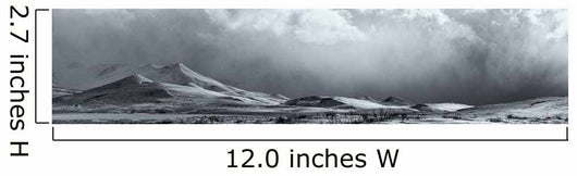 Black And White Image Of A Clearing Storm Along The Dempster Highway Wall Mural