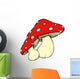 Mushroom, mushrooms, forest, toadstool, toxic, poison, Autumn Wall Decal