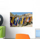Souvenir Scarves Flap Wall Mural