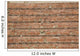 Close-Up Of A Brick Wall With Exposed Cement Mortar Joints Wall Mural