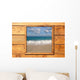 Window Seascape from Wooden