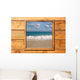 Window Seascape from Wooden