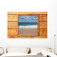 Window Seascape from Wooden