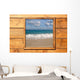 Window Seascape from Wooden