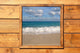 Window Seascape from Wooden