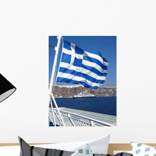 Greek Flag Wall Decal
