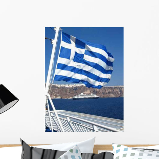 Greek Flag Wall Decal