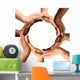 Multiracial Hands Making a Circle Wall Decal