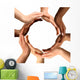 Multiracial Hands Making a Circle Wall Decal