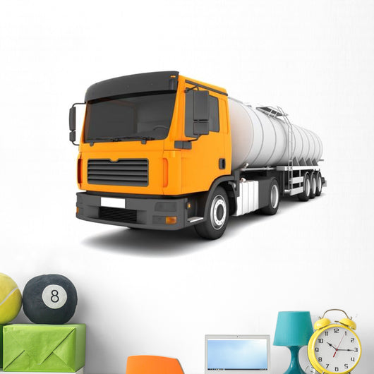 Logistics Concept Fuel Truck Wall Decal
