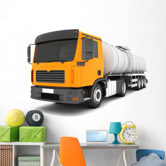 Logistics Concept Fuel Truck Wall Decal
