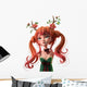 3D Cartoon Character Red-haired Wall Decal