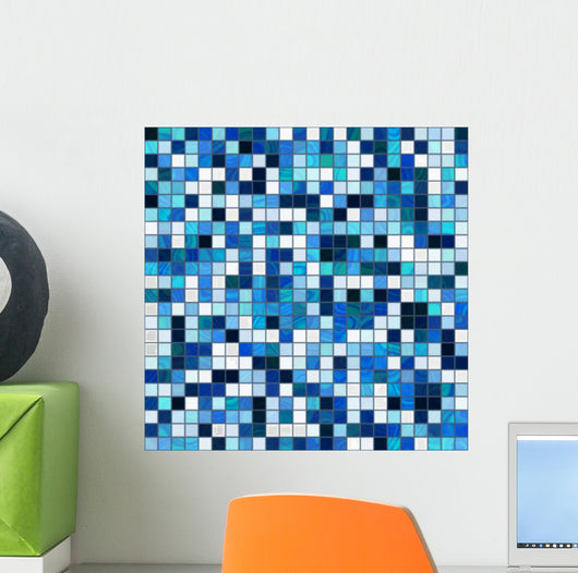 Seamless Shiny Tiles Shades Wall Decal