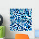 Seamless Shiny Tiles Shades Wall Decal