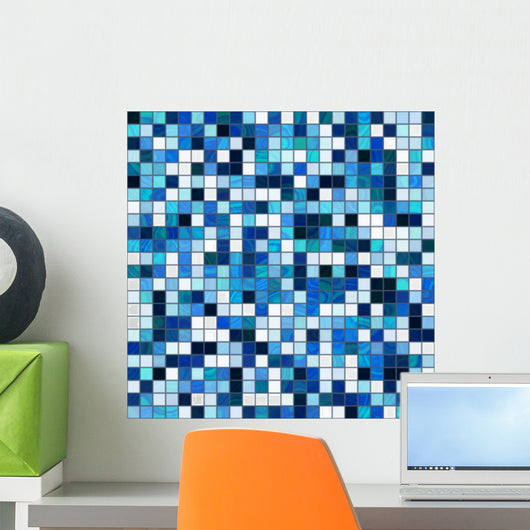 Seamless Shiny Tiles Shades Wall Decal