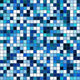 Seamless Shiny Tiles Shades Wall Decal