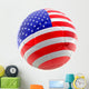 Usa Soccer Ball Wall Decal