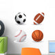 Sporty Balls Sports Wall Decal Sticker Set