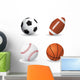 Sporty Balls Sports Wall Decal Sticker Set