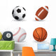 Sporty Balls Sports Wall Decal Sticker Set