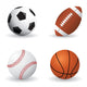 Sporty Balls Sports Wall Decal Sticker Set