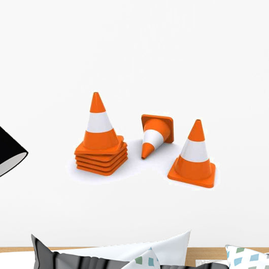 traffic cones Wall Decal